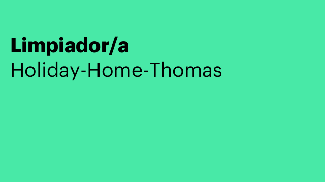 Limpiador/a