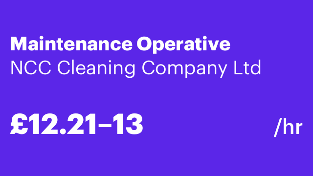 Maintenance Operative