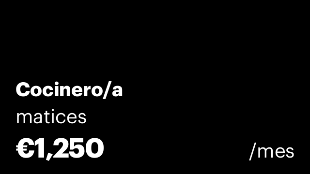Cocinero/a