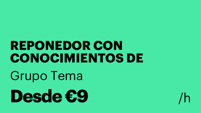 REPONEDOR CON CONOCIMIENTOS DE BODEGA