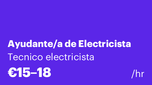 Ayudante/a de Electricista