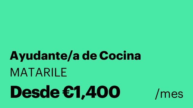 Ayudante/a de Cocina
