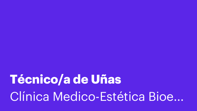 Técnico/a de Uñas