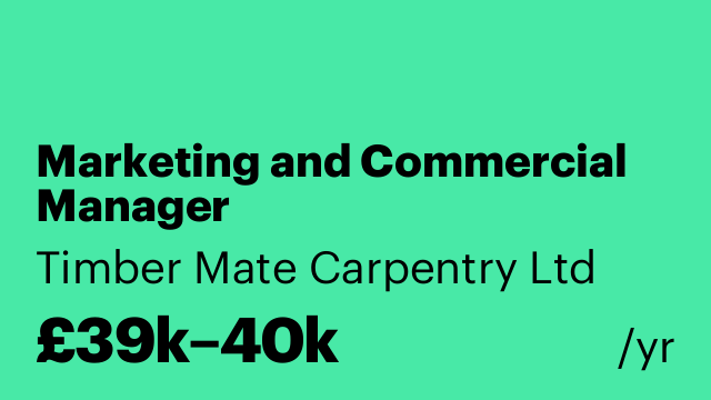 Marketing and Commercial Manager