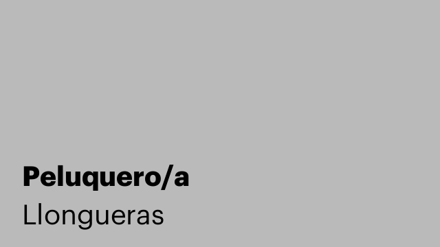Peluquero/a