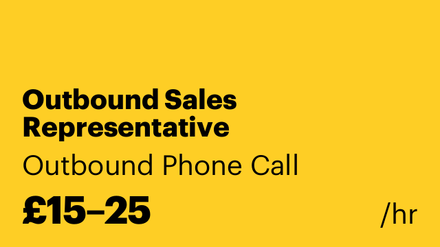 Outbound Sales Representative