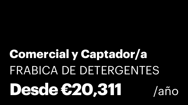 Comercial y Captador/a