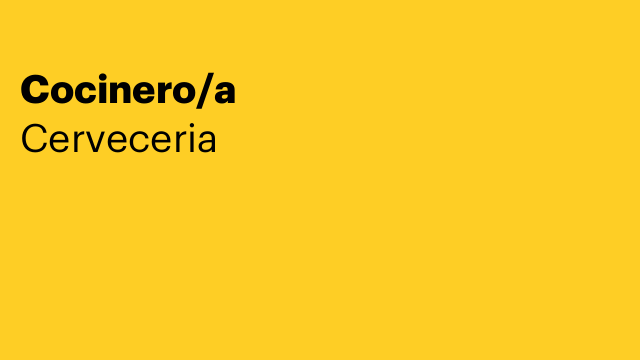Cocinero/a