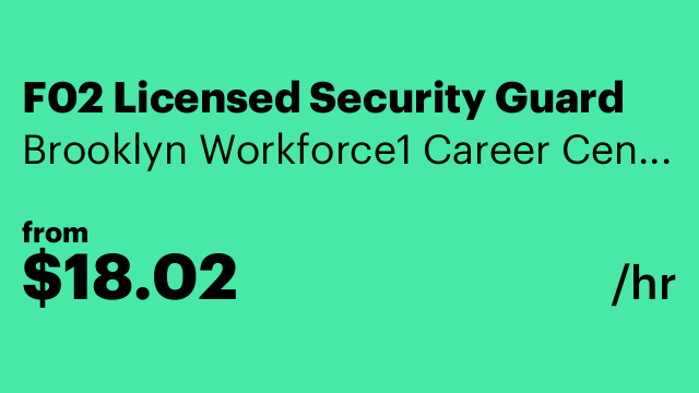 F02 Licensed Security Guard