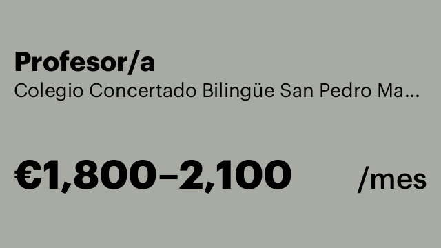 Profesor/a