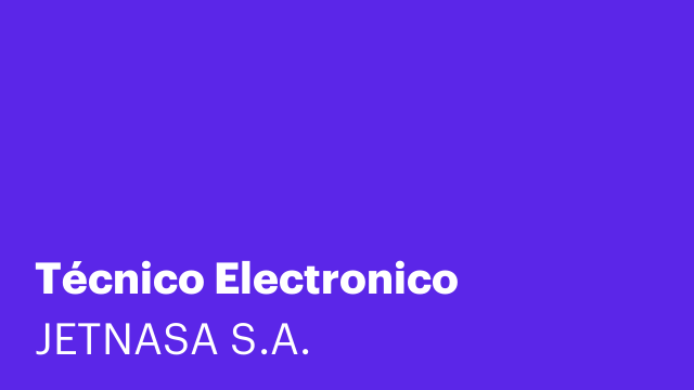 Técnico Electronico