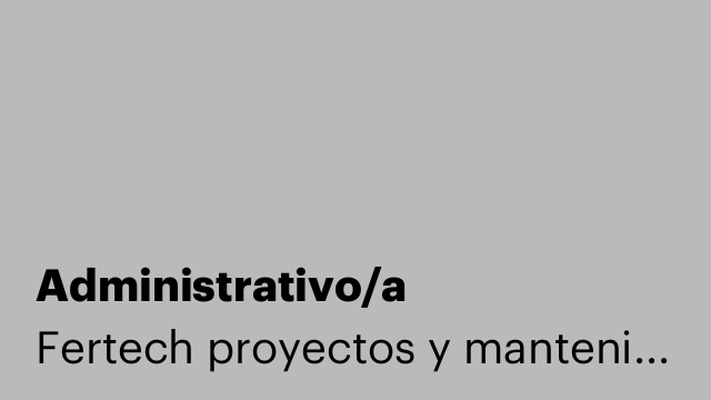 Administrativo/a