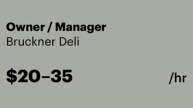 Owner / Manager