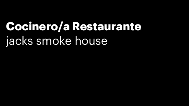 Cocinero/a Restaurante