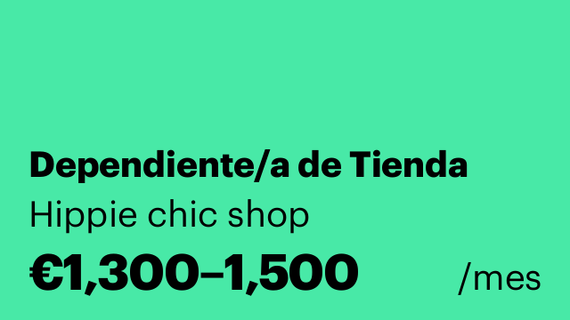 Dependiente/a de Tienda