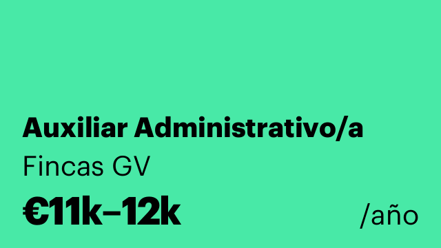 Auxiliar Administrativo/a
