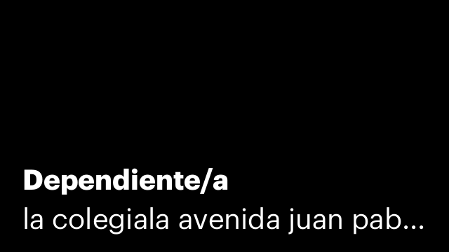 Dependiente/a