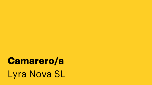 Camarero/a
