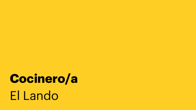 Cocinero/a