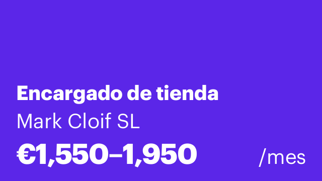Encargado de tienda