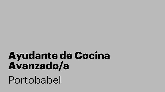 Ayudante de Cocina Avanzado/a