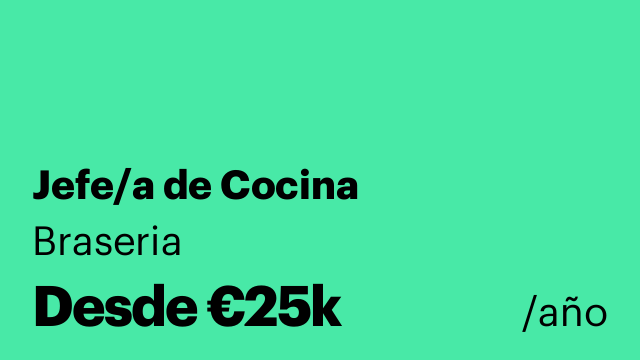 Jefe/a de Cocina