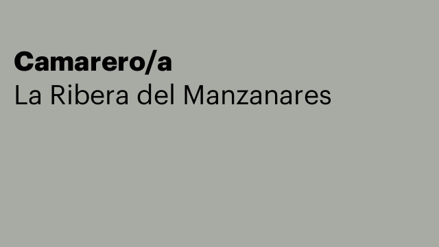 Camarero/a