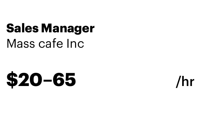 Sales Manager