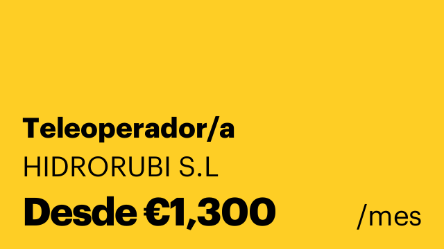 Teleoperador/a