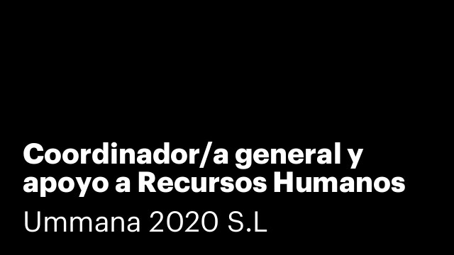 Coordinador/a general y apoyo a Recursos Humanos para Hoteles en Alcudia