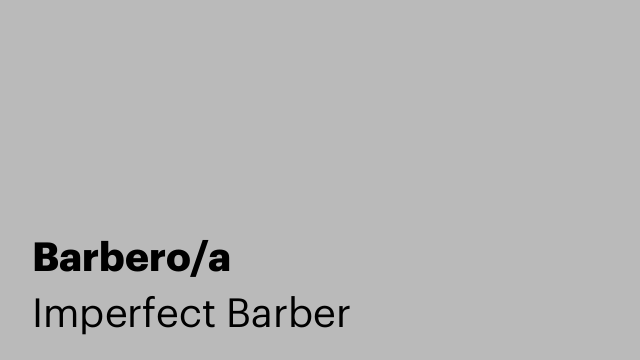 Barbero/a