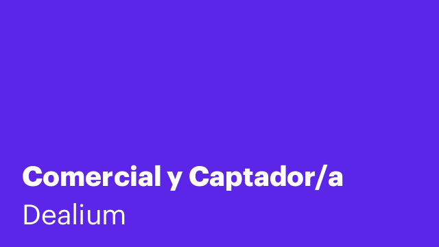 Comercial y Captador/a