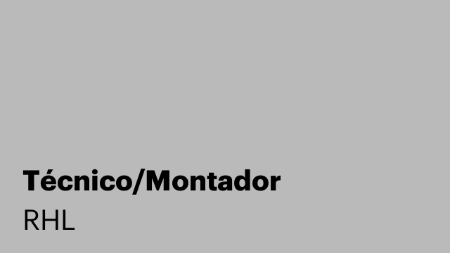 Técnico/Montador