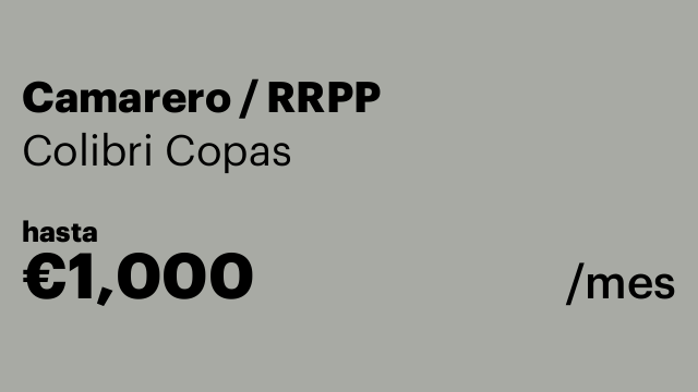 Camarero / RRPP