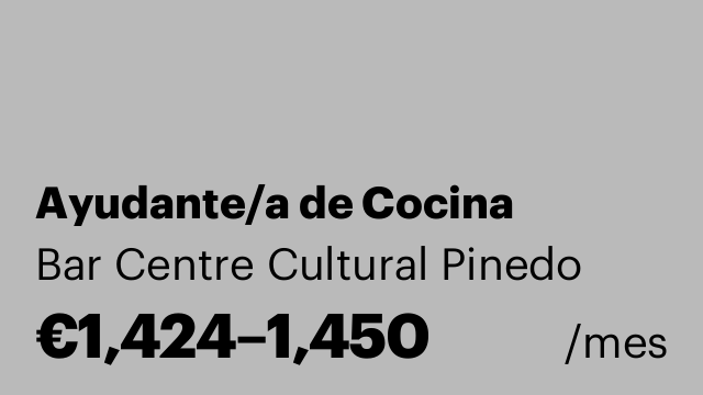 Ayudante/a de Cocina