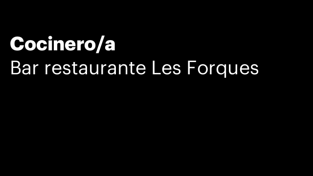 Cocinero/a
