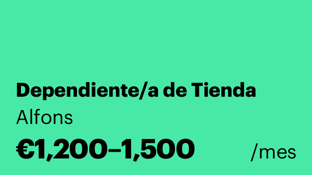 Dependiente/a de Tienda