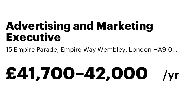 Advertising and Marketing Executive