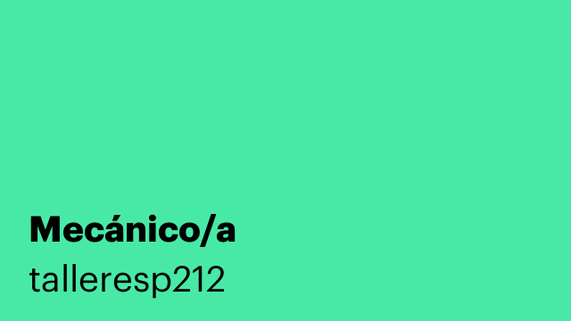 Mecánico/a