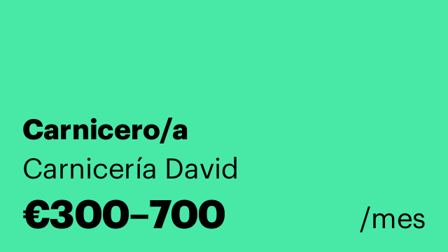 Carnicero/a