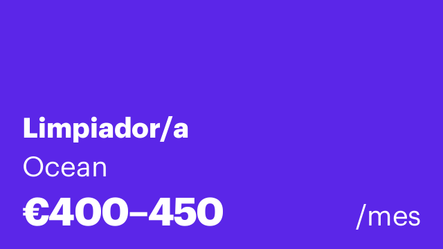 Limpiador/a