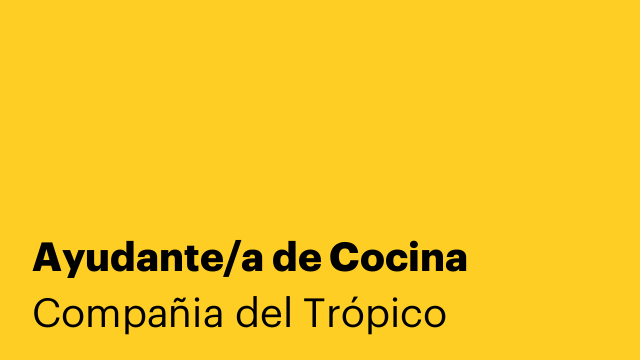 Ayudante/a de Cocina