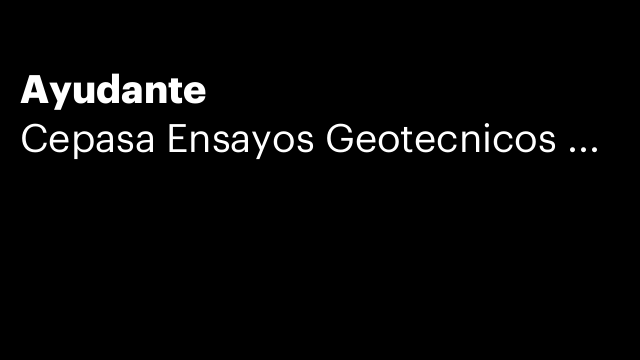 Ayudante