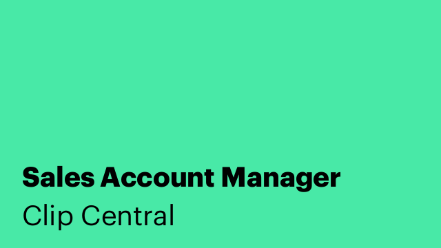 Sales/Account Manager