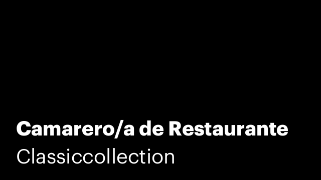Camarero/a de Restaurante
