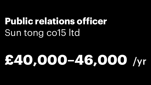 Public relations officer