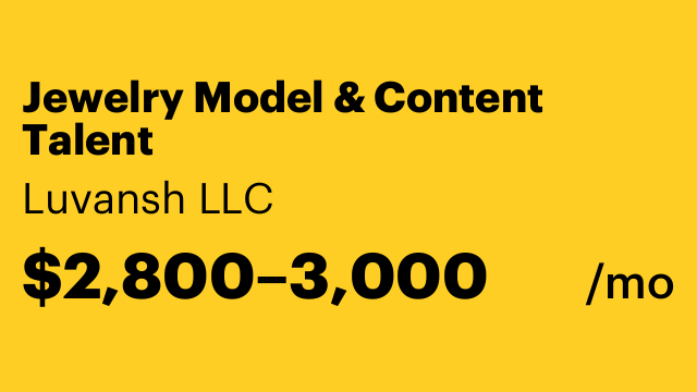 Jewelry Model & Content Talent