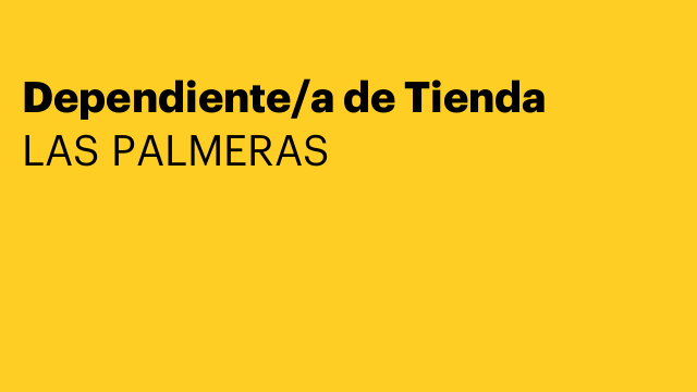 Dependiente/a de Tienda