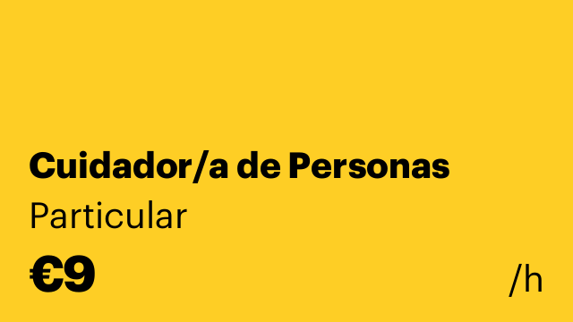 Cuidador/a de Personas