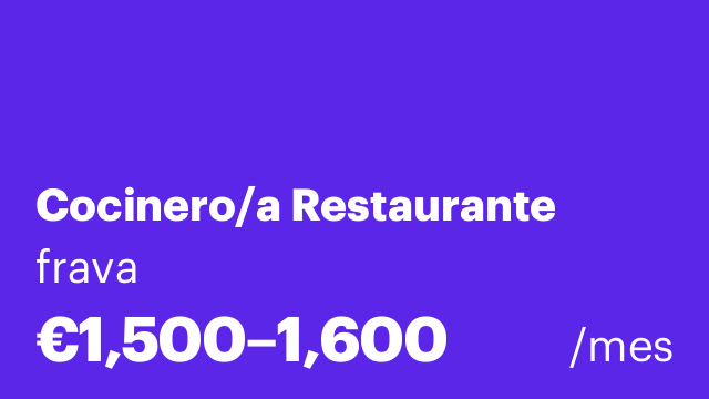 Cocinero/a Restaurante